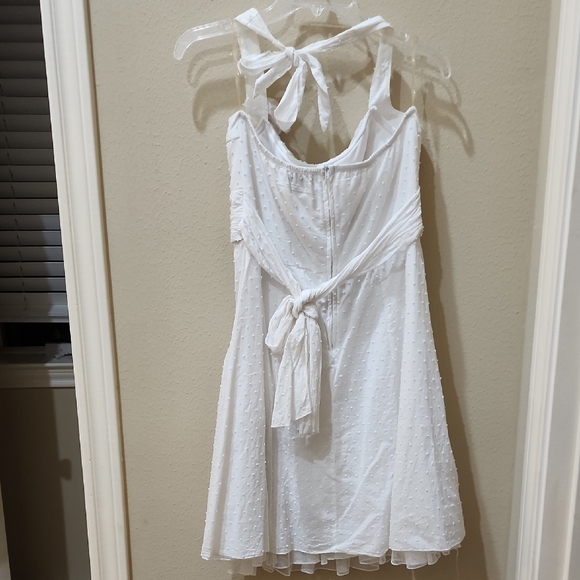 Ruby Rox White Ruched Halter Sundress - Picture 2 of 2
